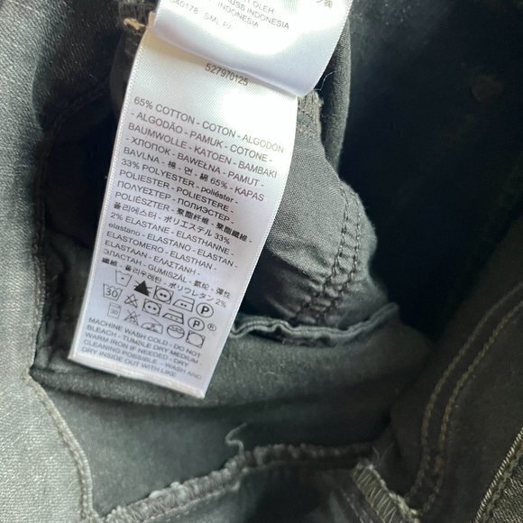 LEVIS 720HIGH RISE SUPER SKINNY‎ DENIM PANTS JEANS WOMENS SIZE 29 CHARCOAL GRAY - Picture 8 of 8